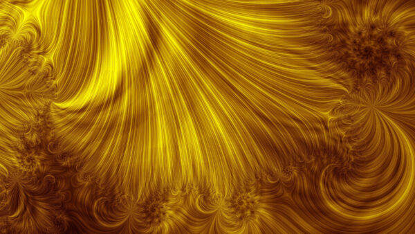 Wallpaper Abstract, Gold, Fractal