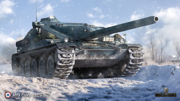 Wallpaper Canon, Tanks, World, Desktop, AMX, Assaut, 105