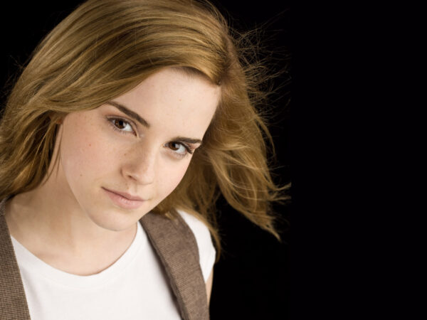 Wallpaper Emma, Watson, Black