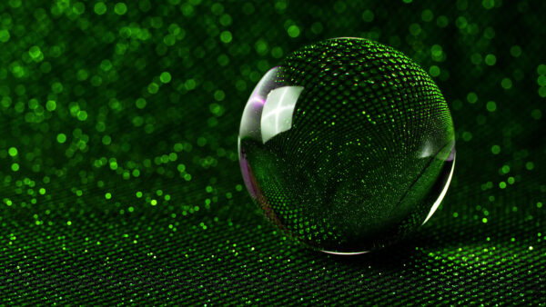 Wallpaper Sphere, Green, Glass