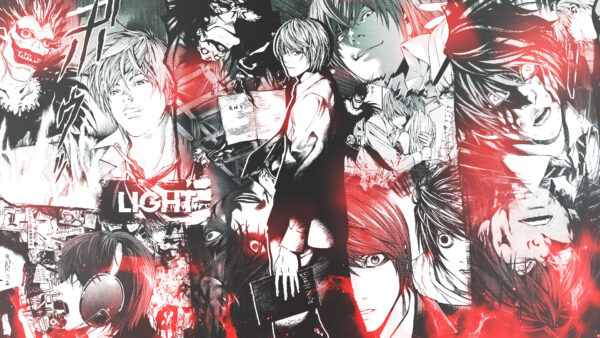 Wallpaper Light, Death, Yagami, Collage, Note, Anime