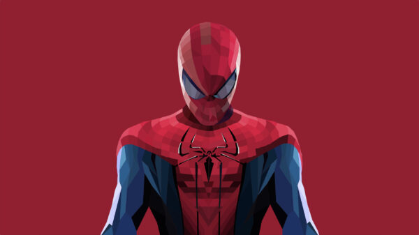 Wallpaper Spider-man, Lowpoly, Art