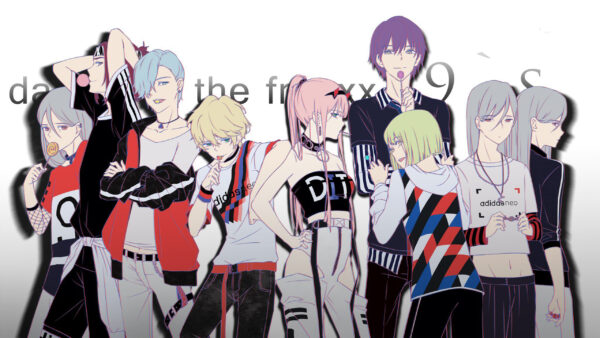 Wallpaper Desktop, FranXX, Darling, The, Anime, White, Background, With, Characters