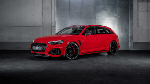 Wallpaper Audi, Cars, ABT, Desktop, Red, RS4, 2020