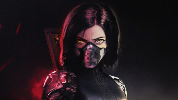 Wallpaper Black, Mask, Desktop, Alita, Battle, Background, Angel, Movies, With