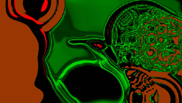 Wallpaper Art, Digital, Green, Trippy, Brown, Desktop