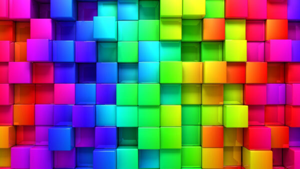 Wallpaper Pattern, Square, Boxes, Colorful