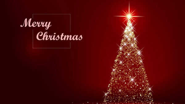 Wallpaper Christmas, Red, Tree, Merry, Background, Glitter