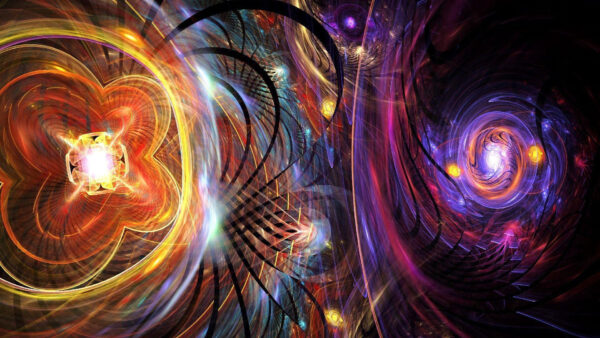 Wallpaper Desktop, Trippy, Shapes, Colorful, Flower