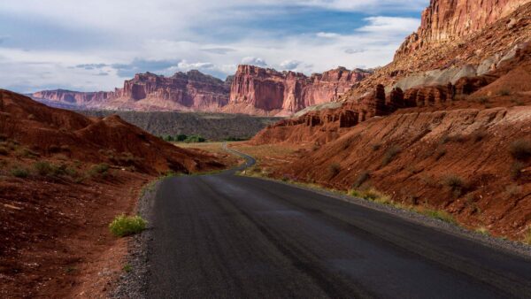 Wallpaper View, Canyon, Sand, Nature, And, Between, Rocks, Landscape, Road