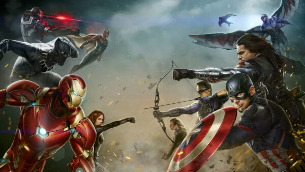 Wallpaper Superheroes, America, Civil, War, Marvel, Captain