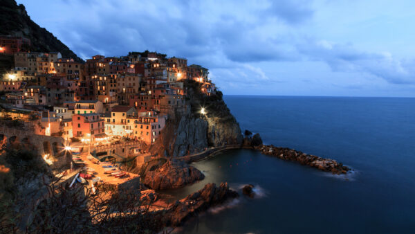 Wallpaper After, Sunset, Manarola