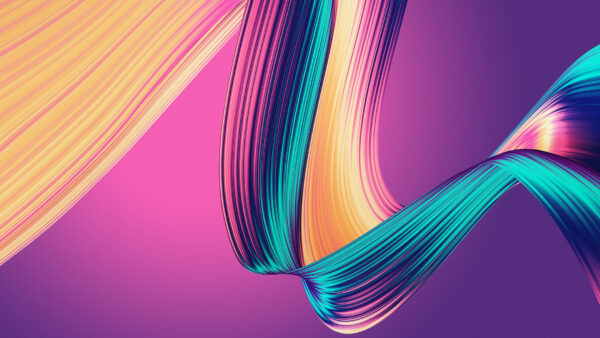 Wallpaper Neon, Honor, Curves, Play, Stock