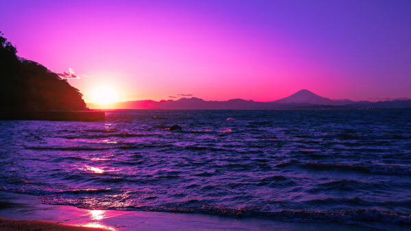 Wallpaper Evening, Nature, Sunset, Water, Purple, Mobile, Body, Desktop, Beautiful