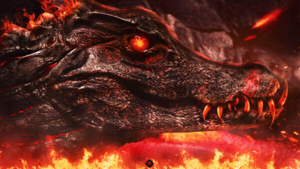Wallpaper Crocodile, Hell, From