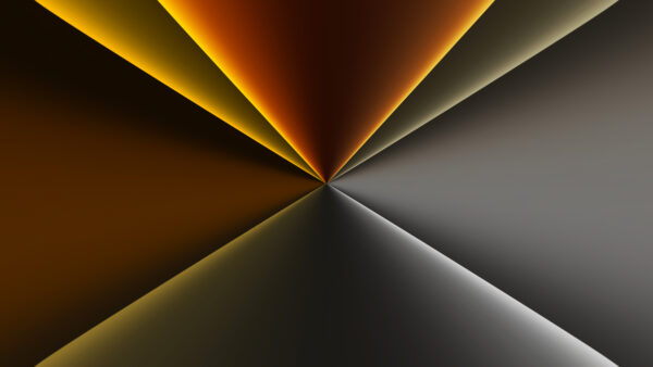 Wallpaper Abstract, Formation, Gold, White, Desktop