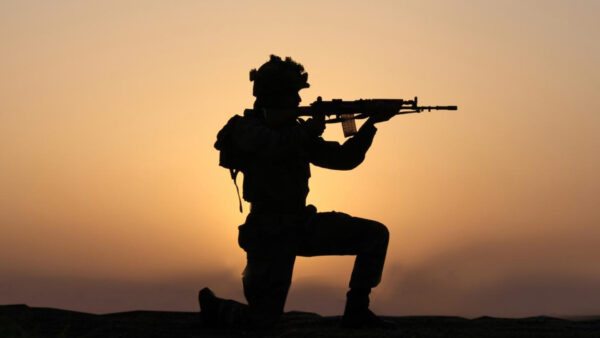 Wallpaper Army, Gun, With, Silhouette, Desktop, Soldier, Indian