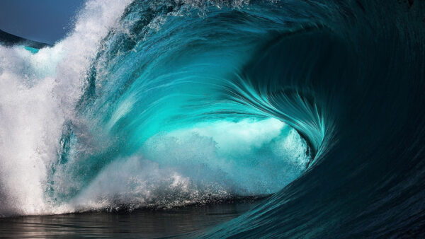 Wallpaper Ocean, Closeup, Waves, Big, View