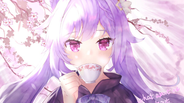 Wallpaper Eyes, Genshin, Hair, Keqing, Purple, Impact