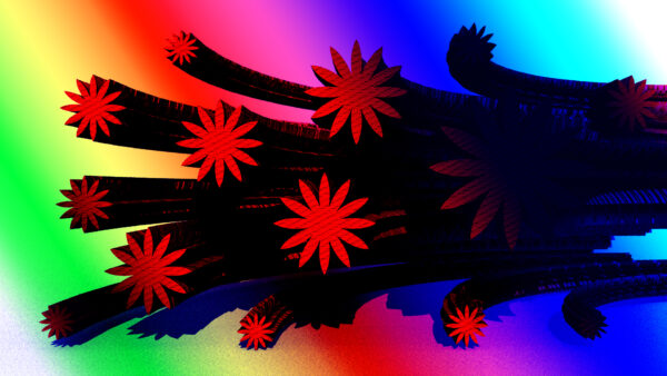 Wallpaper Abstract, Red, Desktop, Flower