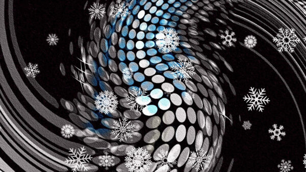 Wallpaper Swirl, Blue, Desktop, Dots, Snowflake, White