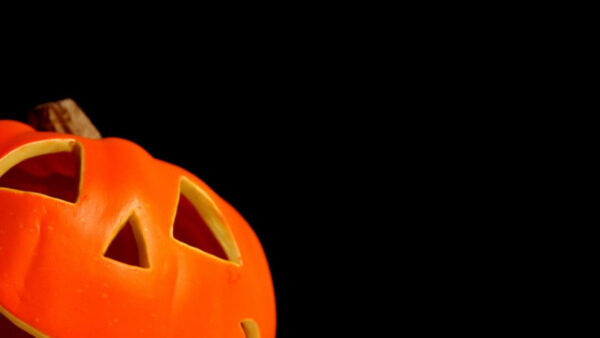 Wallpaper Pumpkin, Black, Halloween, Background, Orange, Cute, Face