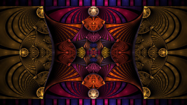 Wallpaper Art, Abstract, Fractal, Colorful, Glare, Design, Abstraction, Shape