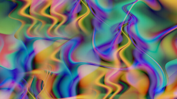 Wallpaper Wavy, Colorful, Smoke, Trippy, Lines