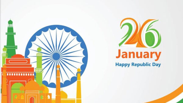 Wallpaper Republic, Celebration, January, Creative, Day, Happy, 26th, White, Background, Flag