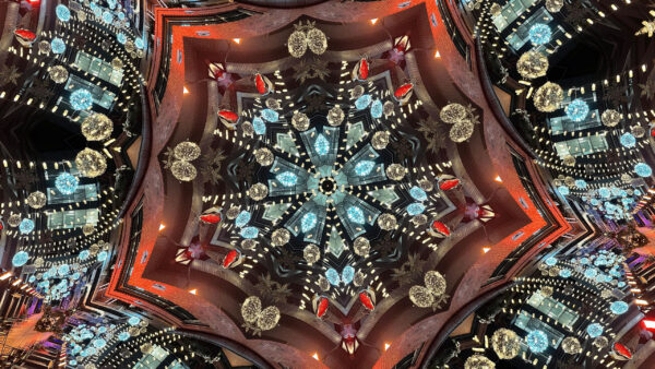 Wallpaper Brown, Abstract, Abstraction, Shapes, Light, Fractal, Blue, Glow