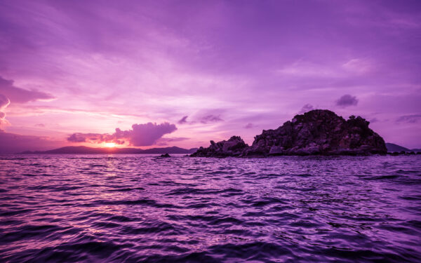 Wallpaper Islands, British, Virgin, Sunset