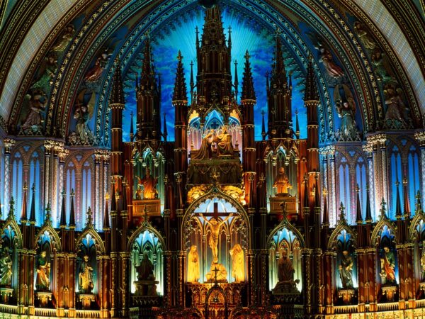 Wallpaper Notre, Dame, Basilica, Canada
