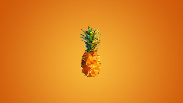 Wallpaper Pineapple, Background, Desktop, Aesthetic, Art, Orange