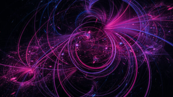 Wallpaper Purple, Mobile, Lines, Desktop, Glow, Blue, Tangled, Abstract