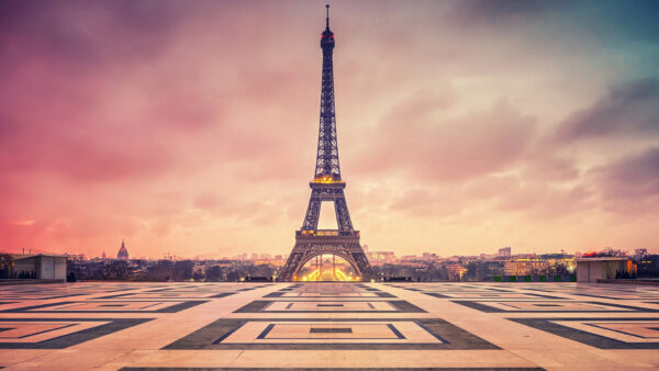 Wallpaper Clouds, Tower, Background, Travel, Desktop, Paris, Eiffel, With