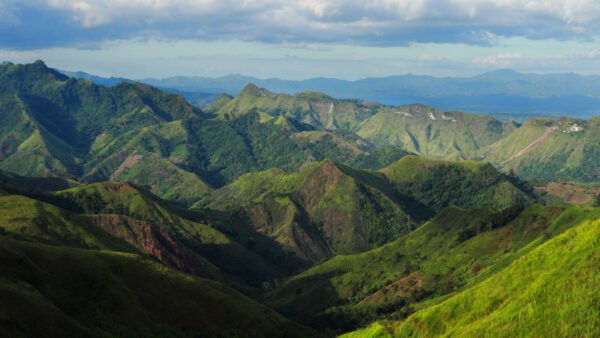 Wallpaper Nature, Cloudy, Mountains, Covered, Mobile, Sky, Green, Under, Desktop, Grass, Blue