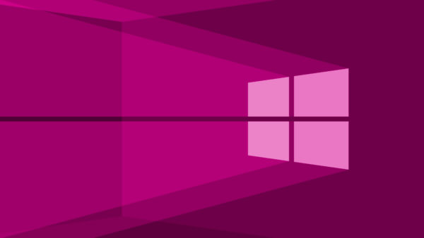 Wallpaper Windows, Logo, Purple