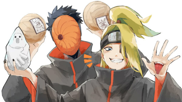 Wallpaper Obito, Uchiha, Naruto, Deidara