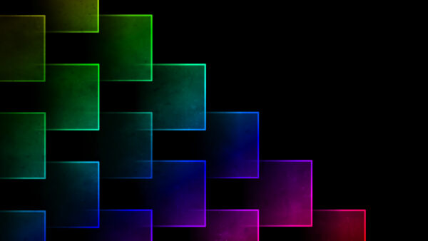 Wallpaper Geometric, Abstract, Background, Colorful, Black, Shapes, Squares