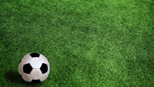 Wallpaper Desktop, Black, Football, Green, White, Grass