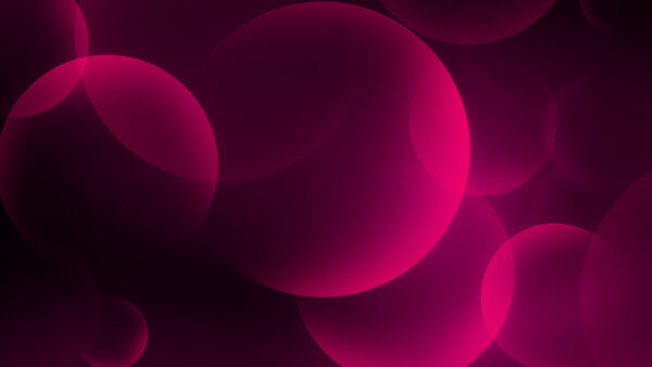 Wallpaper Big, Aesthetic, Pink, Bubbles
