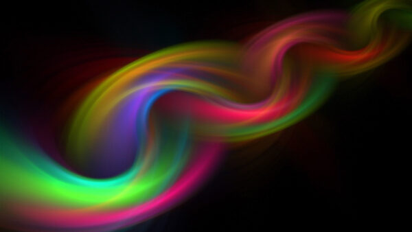 Wallpaper Colorful, Abstract, Wavy, Abstraction, Lines, Smoke