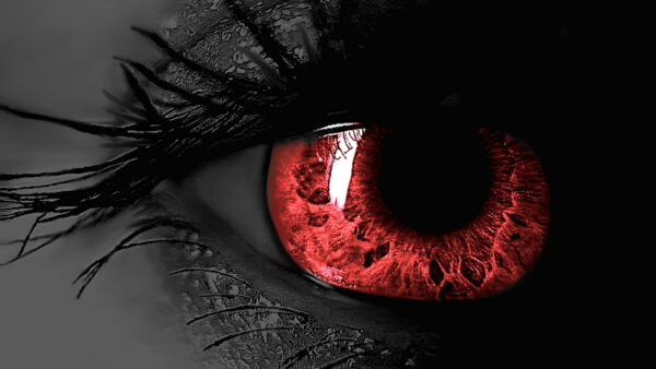 Wallpaper Eye, Eyelashes, Pupil, Evil, Black, Iris, Red