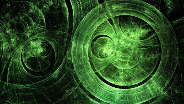 Wallpaper Circles, Abstract, Transparent, Abstraction, Green