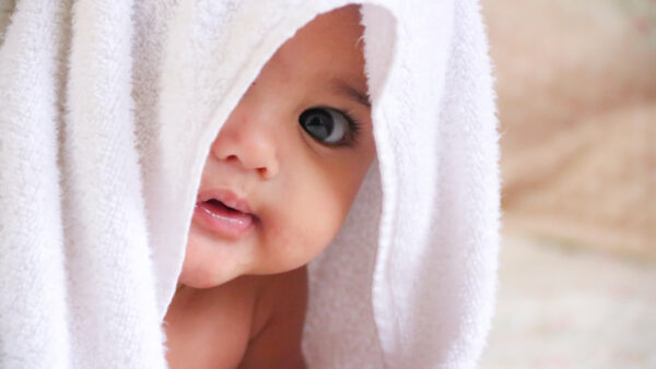 Wallpaper White, Baby, Child, Cute, Towel, Inside