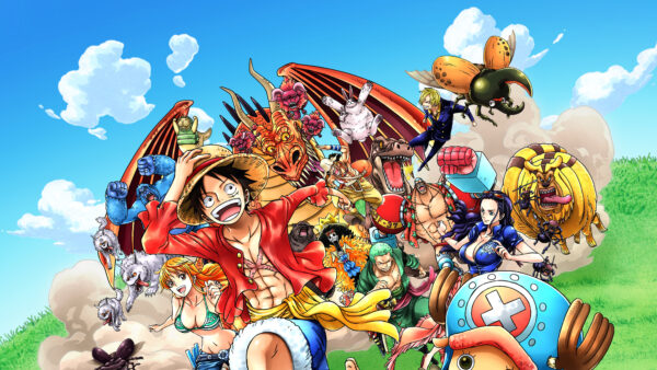 Wallpaper Nico, Background, Anime, Blue, Mountain, Tony, Sky, Luffy, Nami, Running, Desktop, With, Robin, One, Are, Piece, Greeny