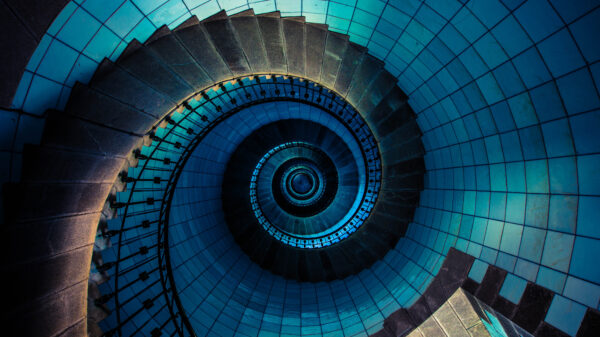 Wallpaper Staircase, Spiral