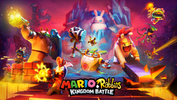 Wallpaper Kingdom, Rabbids, Mario, Battle