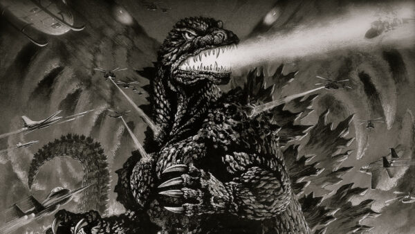 Wallpaper Attacking, Shot, Black, Desktop, Mouth, Airforce, From, Godzilla, Lighting, Movies