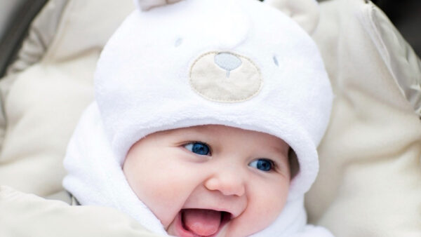 Wallpaper Cap, Desktop, Wearing, And, Baby, White, Dress, Eyes, Cute, Blue